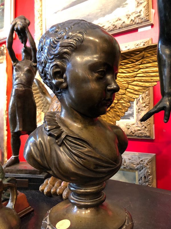 Bronze Sculpture of Marie de' Medici Early 19th Century 14.5”