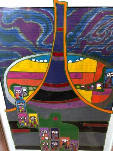 Southwest American Master Skynear, acrylic Lithograph Signed, 26x19”