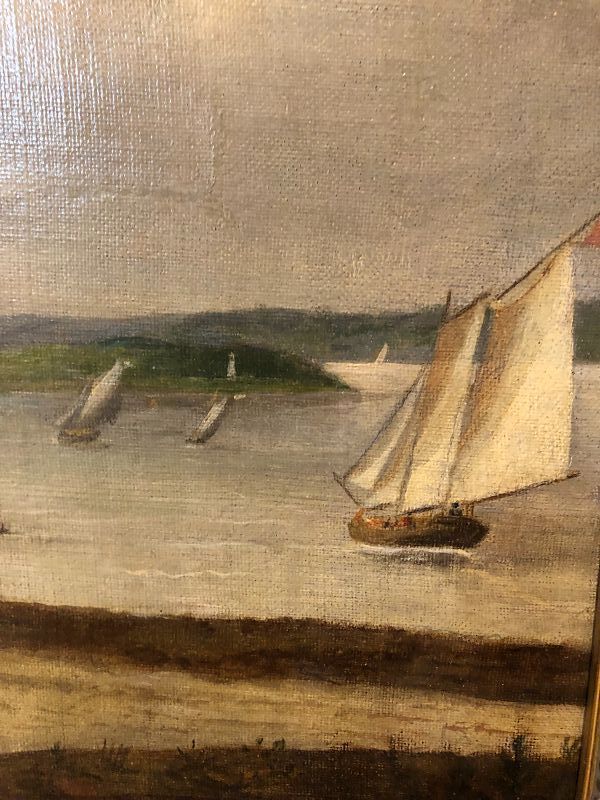 Nineteenth Century ManhattanView From Staten Island   23x35”oil