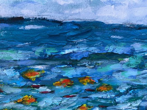 Master American Artist Anne Lane “Ocean Series” Oil 11x14”