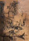 Canadian Artist Donald Shaw MacLaughlan Etching Signed  1876-1938