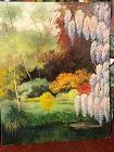 S.Ottaviani “Monet’s Garden” Contemporary Artist Oil 20x16”