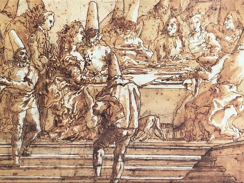 Giovanni Domenic Tiepolo 1727-1804 “Punchinel” Important Engravi 9x13”