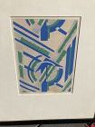 “Geometric” Abstraction Style of Sonya Delaunay Lithograph 10x8”