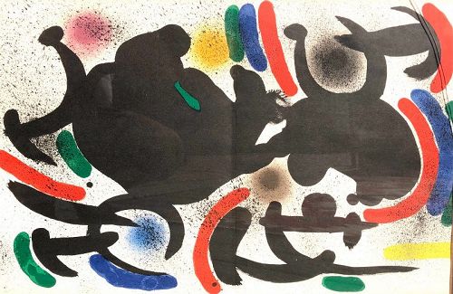 Joan Miró 1893-1983 Spanish Abstract Artist Lithograph VII Plate 12x20