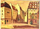 Prague Cityscape By American Artist Douglas Fraser 1885-1950 12x16”