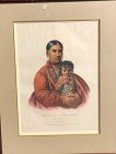 Portrait of Mohongo, an Osage Woman 1837 Lithograph 20x14”