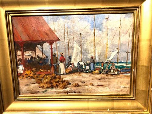 George Henry Clements American 1854-1935 “Nassau 1894” Oil