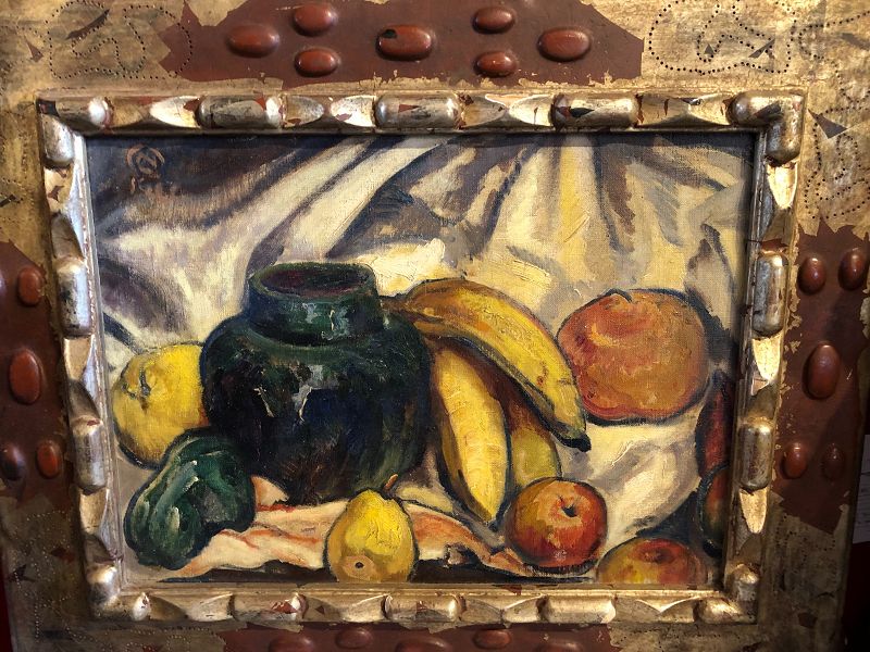 “Tropical Still Life 1915” Henry George Keller 1870-1949 Oil 14x18”