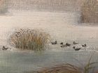 Winter Landscape “Duck Pond” By Artist David Hill 17x25”