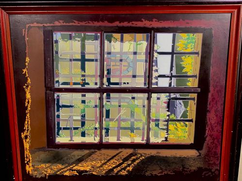 French Master Artist  Sylvand Acrylic “Six Window Panes” 29x33