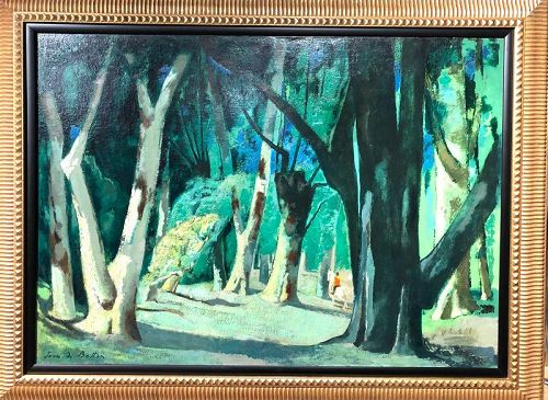 “Forrest Landscape” By French Master Jean De Botton 1898-1978