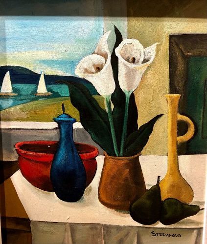 Still Life with Lillies II By Stepanova Oil On Canvas 24x20”
