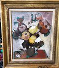 Fine Floral Still Life By French Artist Risse 1921-2003 Oil18x15”