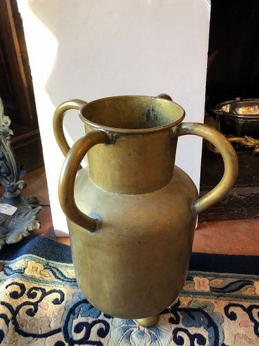 Russian Transisional Art Nouveau Four Handle Urn 14”x 12”