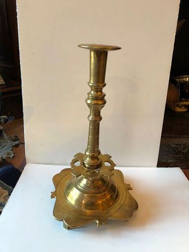 Russian Czar Peter The Great Era Candlestick Rocco Style 13”x8”