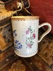 Rare Chinese Export Late 18th Century Floral Decoration Mug