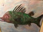 “Tropical Fish” By Artist William Segall Oil Pastel Masterwork 29x31”