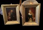 18th Period George Washington and Martha Washington Oils 11x8.5”