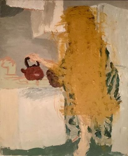Kathleen Hyland-Nesvig Abstract Oil 44x36”