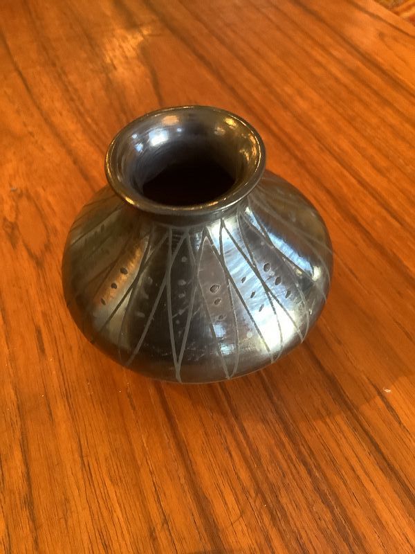 San Ildefonso Pueblo Pottery Iconic Vase 3.25”