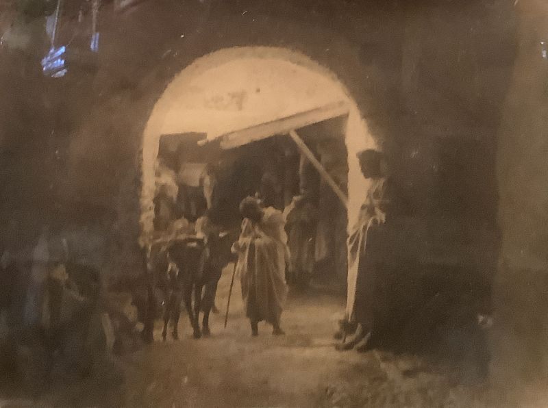 Antique Photo of Cairo Egypt Suk ,Circa 1900 Sepia 8x10”