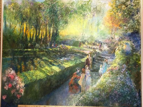 American Master Joseph Dawley 1936-2008 The Secret Garden Oil 48”x 72”