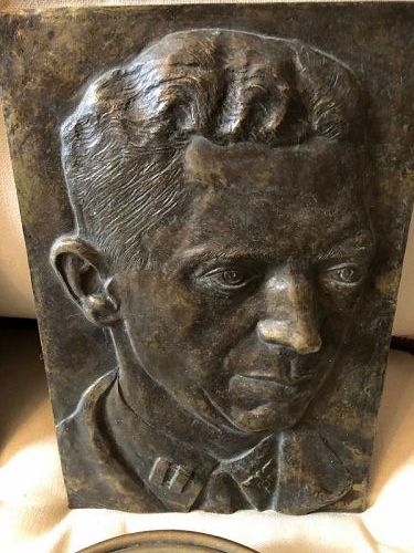 Charles Lindbergh Bronze Plaque.Early Twentieth Century