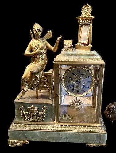 French Second Empire Gilded Bronze Nineteenth Century Clock