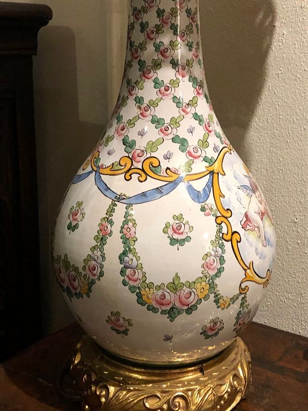 Pair French Louis XVI  Vase Lamps