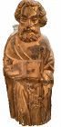 Giltwood Sculpture Of St. Peter 18th Century San Juan Batista 27”