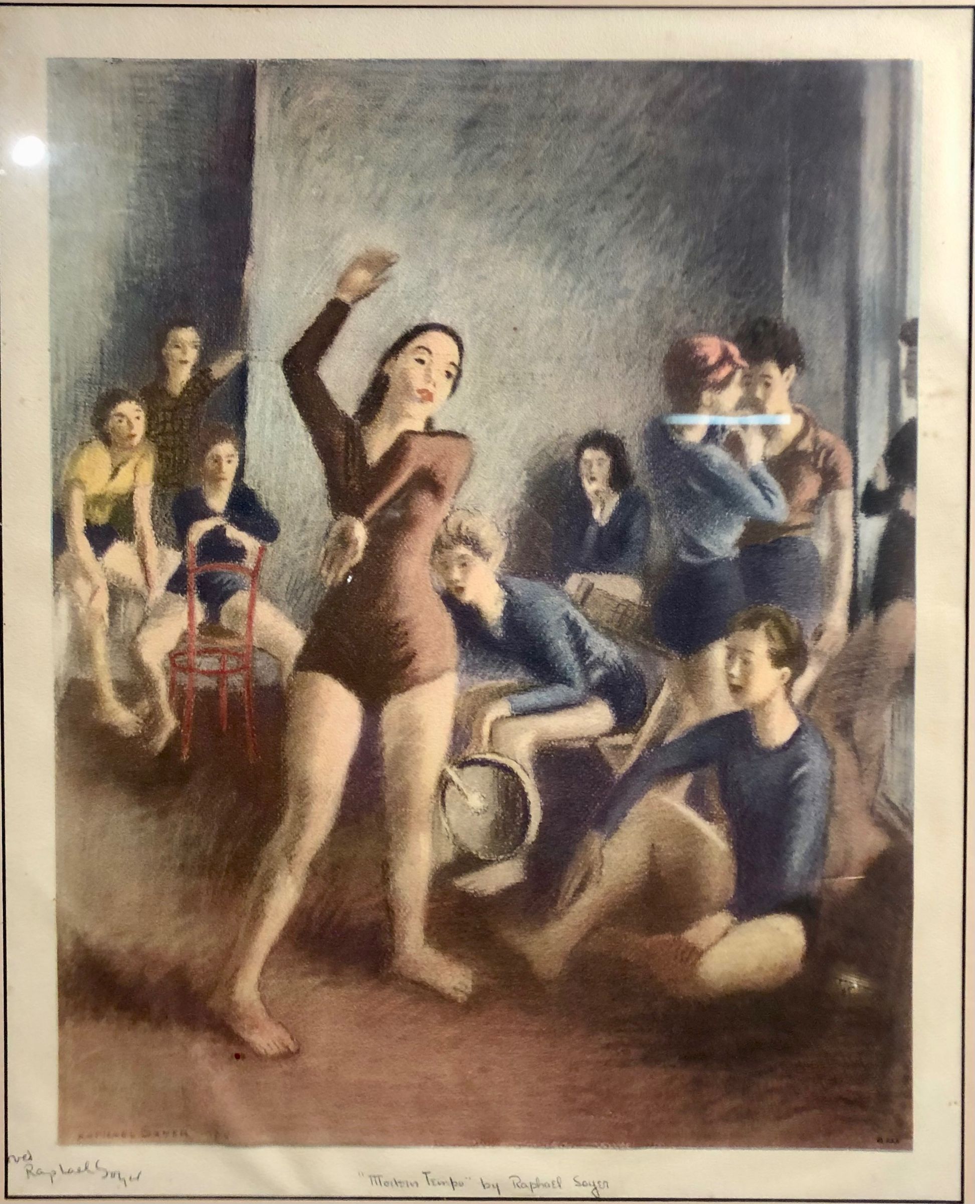 Raphael hot Soyer original art poster