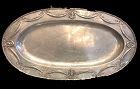 Nineteenth Century Portuguese Silver Serving Tray 11 3/4”x 22”
