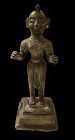 Southern Indian Chola Style Bronze Goddess 11”
