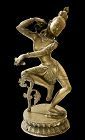 Southern India Bronze Sculpture Of A Dancer 14.5 Inch