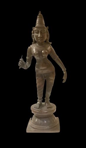 Southern India Bronze Sculpture Of A Diety 13 in