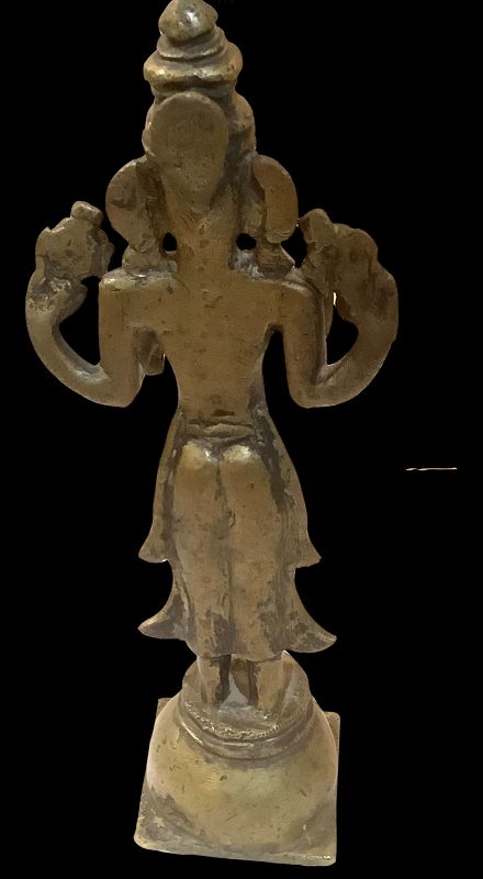 India Bronze Sculpture Of Avalokesvara 10 inch Height