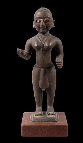 Southern Indian Bronze Sculpture Of A Jina  Nineteenth Century