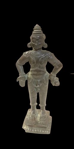 Indian Bronze Sculpture Of Vishnu Nineteenth