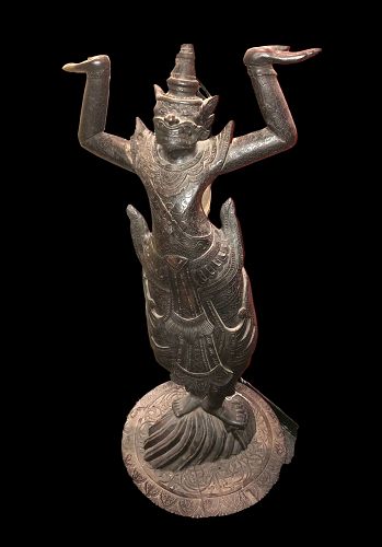 South East Asian  Early Twentieth Century Sculpture In Ebony Wood39”