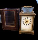 English Nineteenth Century travel Cased Carriage Clock 6”