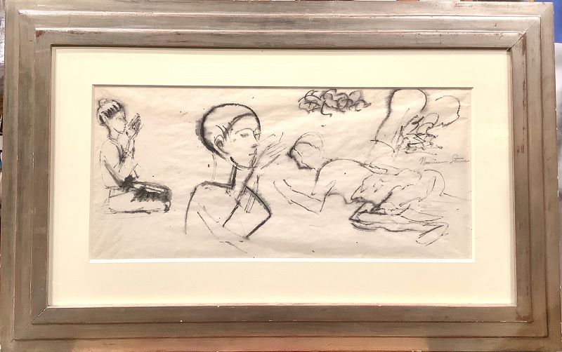 Abstract Drawings” By American Artist Maurice Stern 1878-1957 18x29”