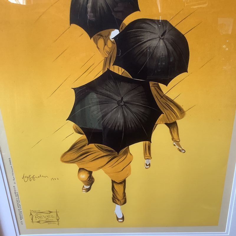 Parapluie Revel 1920s Poster By Artist Leonetto Cappiello 55x 44”