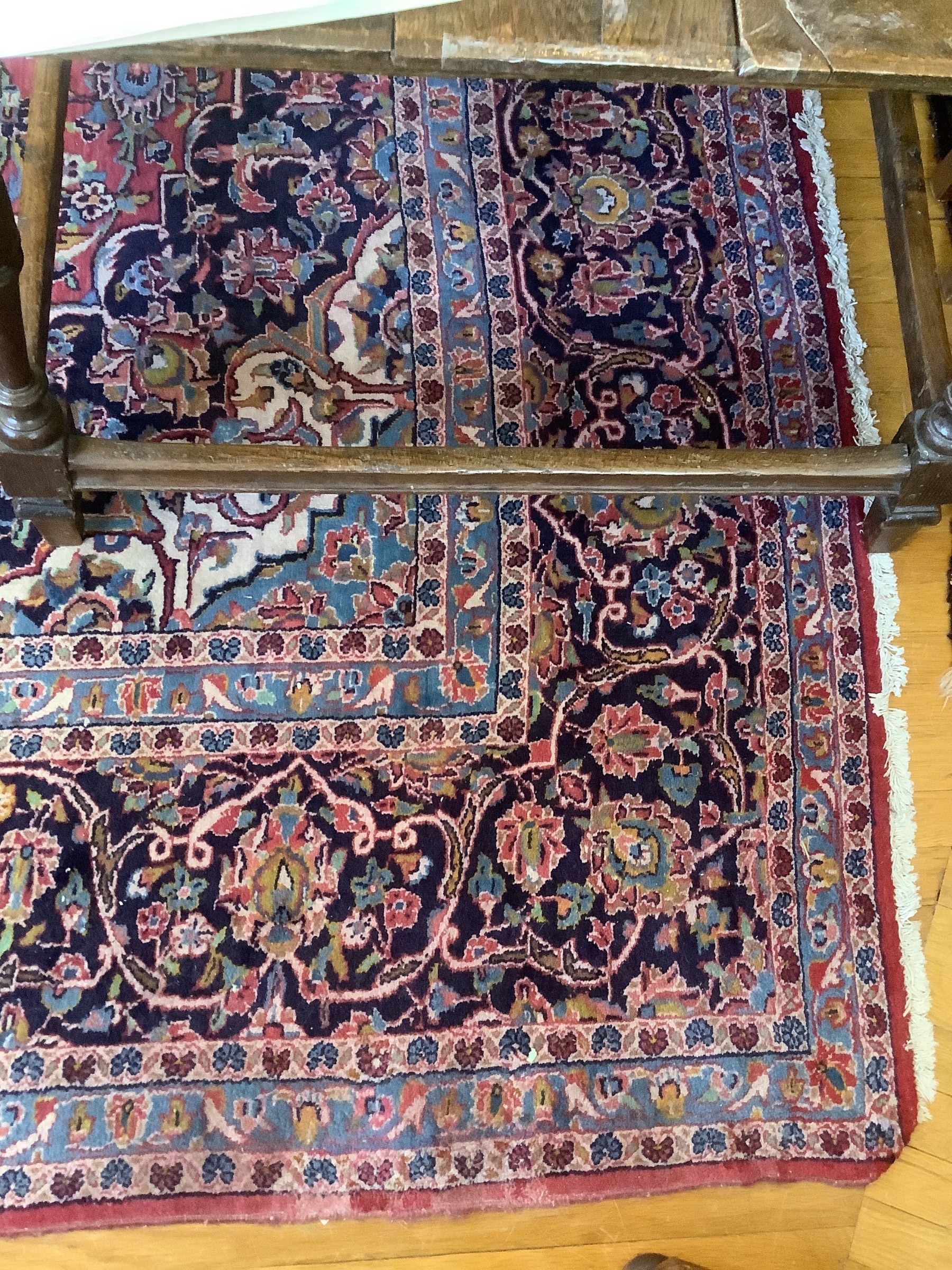 Large Persian Tabriz Antique Wool Rug 164”x115”