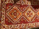 Turkmen Antique 19th Century Wool Tribal Rug 36x18”