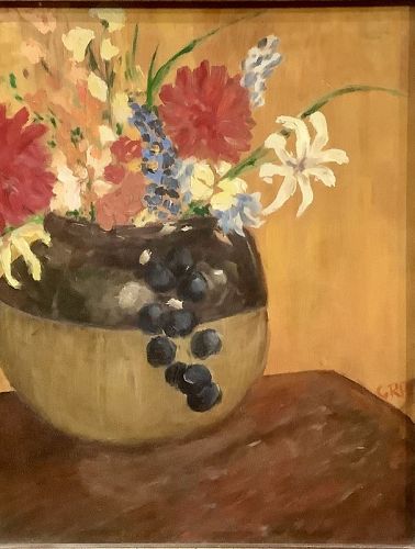 Spanish Modernist Juan Gris  1887-1927 (attribut)Floral Spray 15”x12”