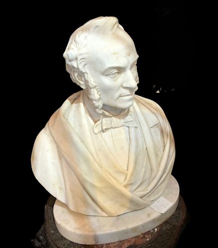 Marble Sculpture Of Sam Houston, Attributed To Elizabeth Ney 1833-1907