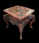 Chinese Qing Dynasty Dragon Motif Scolars Table