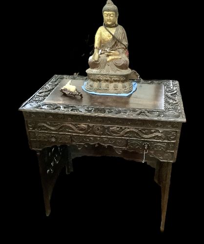 Extremely Rare Chinese Qing Dynasty Tax Collectors Traveling Desk