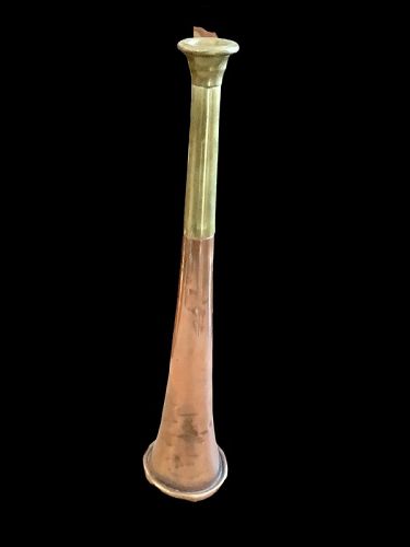 Early Nineteenth Century German Brass  Horn-Stethoscope 11”